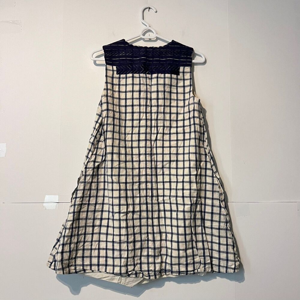 Madewell Womens Dress Size S Multicolor Check Sunray Linen Blend Sleeveless - Picture 6 of 8